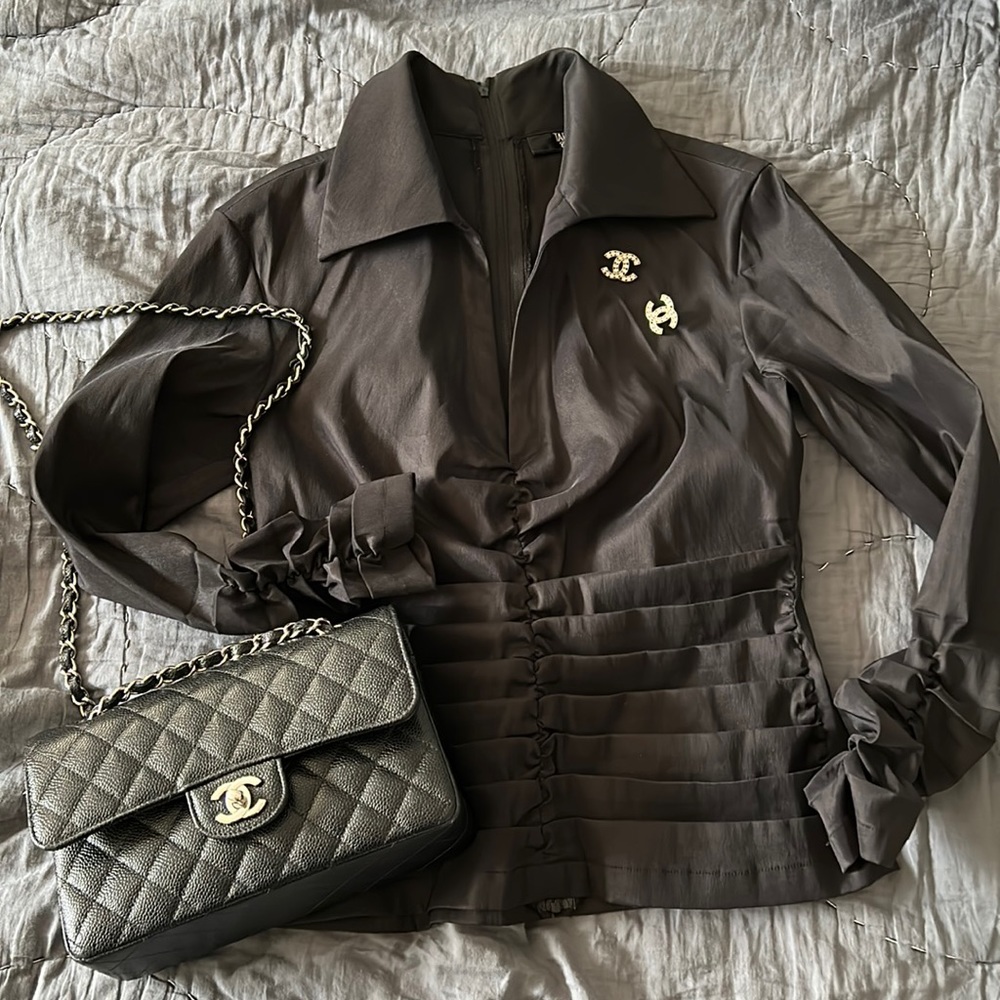 Tadashi Collection Black Top